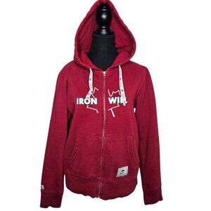 Roots 73 Iron Will Zip Up Hoodie, Size L, Red
